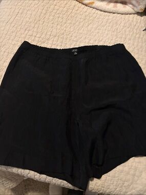 J. Crew Black Elastic-Waist Bermuda Shorts XL